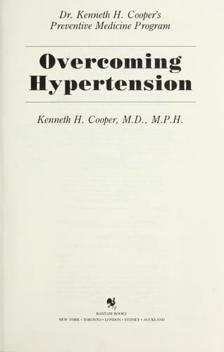 Tapa de Overcoming hypertension