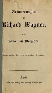 Tapa de Erinnerungen an Richard Wagner