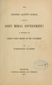 Tapa de Was Bronson Alcott's school a type of God's moral government?