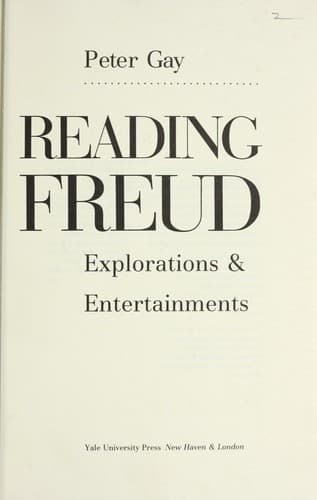 Tapa de Reading Freud