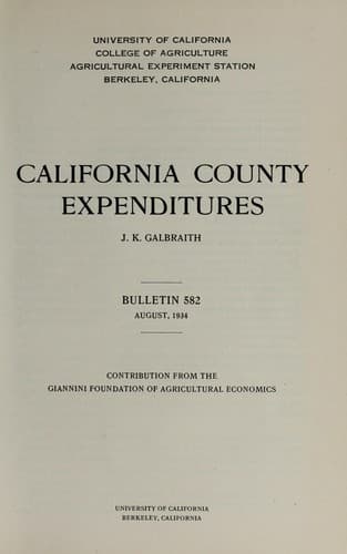 Tapa de California county expenditures