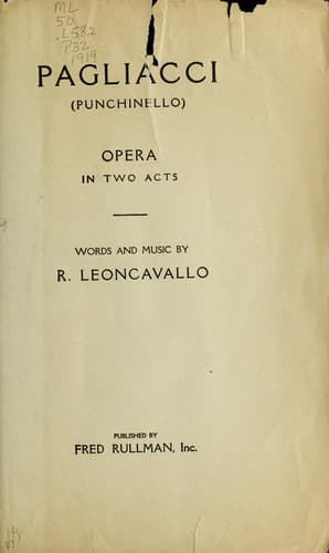 Tapa de Pagliacci (Punchinello)