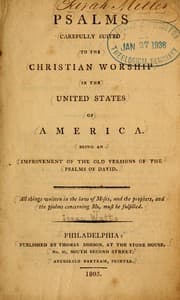Tapa de Psalms, carefully suited to the Christian worship in the United States of America