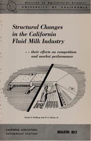 Tapa de Structural changes in the California fluid milk industry