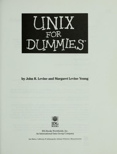 Tapa de UNIX for dummies