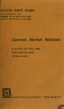Tapa de Common market antitrust