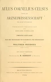 Tapa de Über die Arzneiwissenschaft in acht Büchern