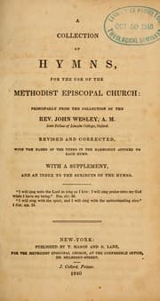 Tapa de A Collection of hymns, for the use of the Methodist Episcopal Church