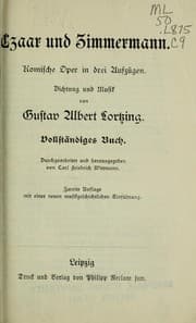 Tapa de Czaar und Zimmermann