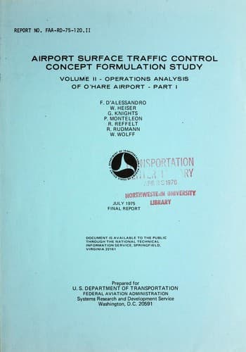 Tapa de Airport surface traffic control concept formulation study