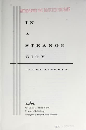 Tapa de In a strange city