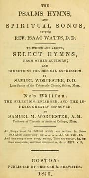 Tapa de The Psalms, hymns, and spiritual songs, of the Rev. Isaac Watts, D.D.