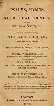 Tapa de The Psalms, hymns, and spiritual songs, of the Rev. Isaac Watts, D.D.
