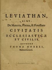 Tapa de Leviathan, sive, De materia, forma, & potestate civitatis ecclesiasticae et civilis