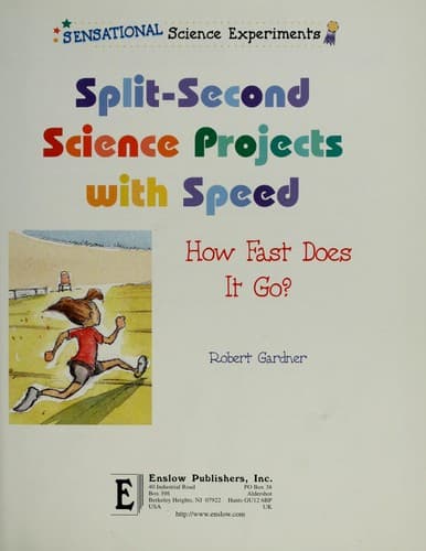 Tapa de Split-Second Science Projects with Speed