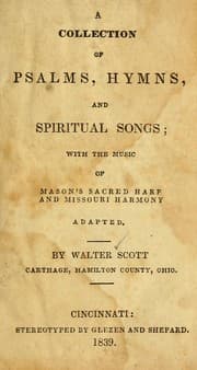 Tapa de A Collection of Psalms, hymns, and spiritual songs