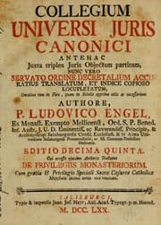 Tapa de Collegium universi juris canonici