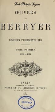 Tapa de Discours parlementaires