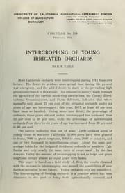 Tapa de Intercropping of young irrigated orchards