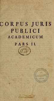 Tapa de Johann Jakob Schmaussens, ehemahl. Hofraths und Prof. Iur. Ordin. zu Göttingen, Corpus iuris publici S. R. Imperii academicum