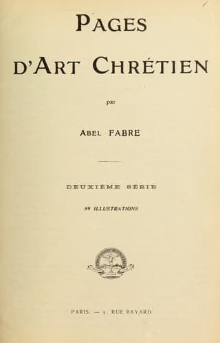 Tapa de Pages d'art chrétien