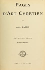 Tapa de Pages d'art chrétien