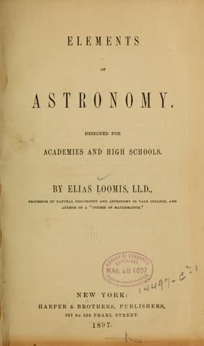 Tapa de Elements of astronomy ...