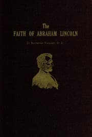 Tapa de The faith of Abraham Lincoln