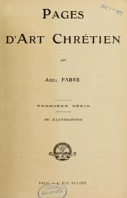 Tapa de Pages d'art chrétien