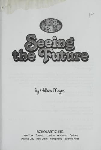 Tapa de Seeing the future