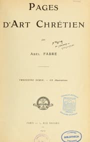 Tapa de Pages d'art chrétien