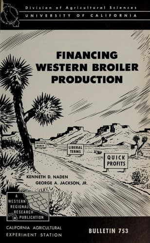 Tapa de Financing western broiler production