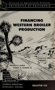 Tapa de Financing western broiler production