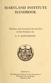 Tapa de Maryland institute handbook