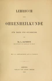 Tapa de Lehrbuch der Ohrenheilkunde für Ärzte und Studirende