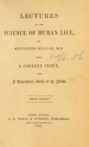 Tapa de Lectures on the science of human life