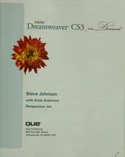 Tapa de Adobe Dreamweaver CS3 on demand