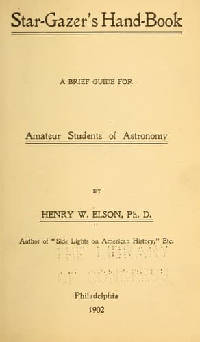 Tapa de Star-gazer's hand-book