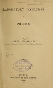 Tapa de Laboratory exercises in physics