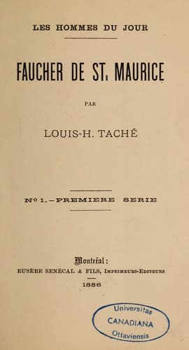 Tapa de Faucher de St. Maurice