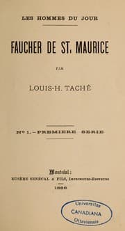 Tapa de Faucher de St. Maurice