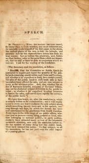 Tapa de Speech of Daniel Webster, in reply to Mr. Hayne, of South Carolina