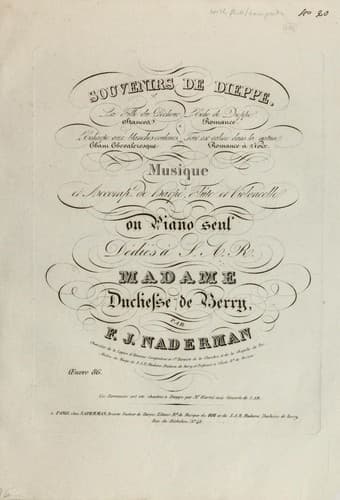 Tapa de Souvenir de dieppe