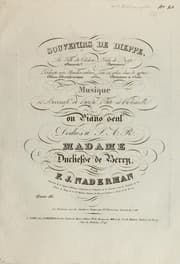 Tapa de Souvenir de dieppe