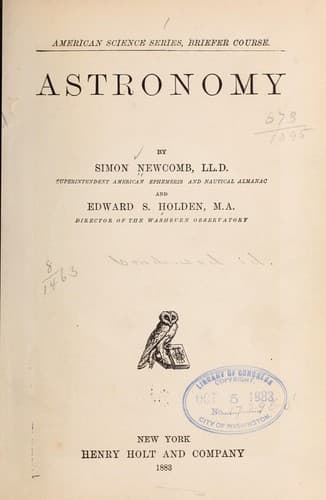 Tapa de Astronomy