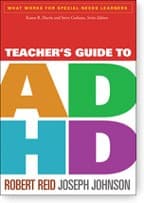 Tapa de Teacher's guide to ADHD