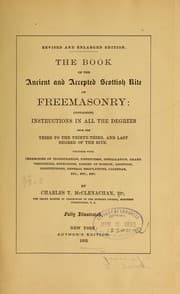 Tapa de The book of the ancient and accepted Scottish rite
