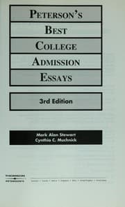 Tapa de Peterson's best college admission essays