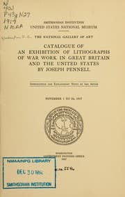 Tapa de Catalogue of an exhibition of lithographs of war work in Great Britain and the United States