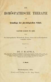 Tapa de Die homöopathische Therapie auf Grundlage der physiologischen Schule